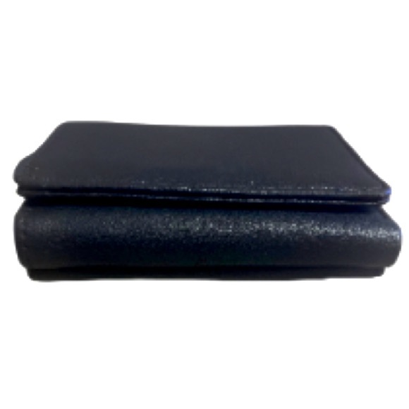 Olivia Miller Trifold KissLock Coin Purse Heart Shaped Clasps, Faux Leather, BLK - Picture 9 of 12